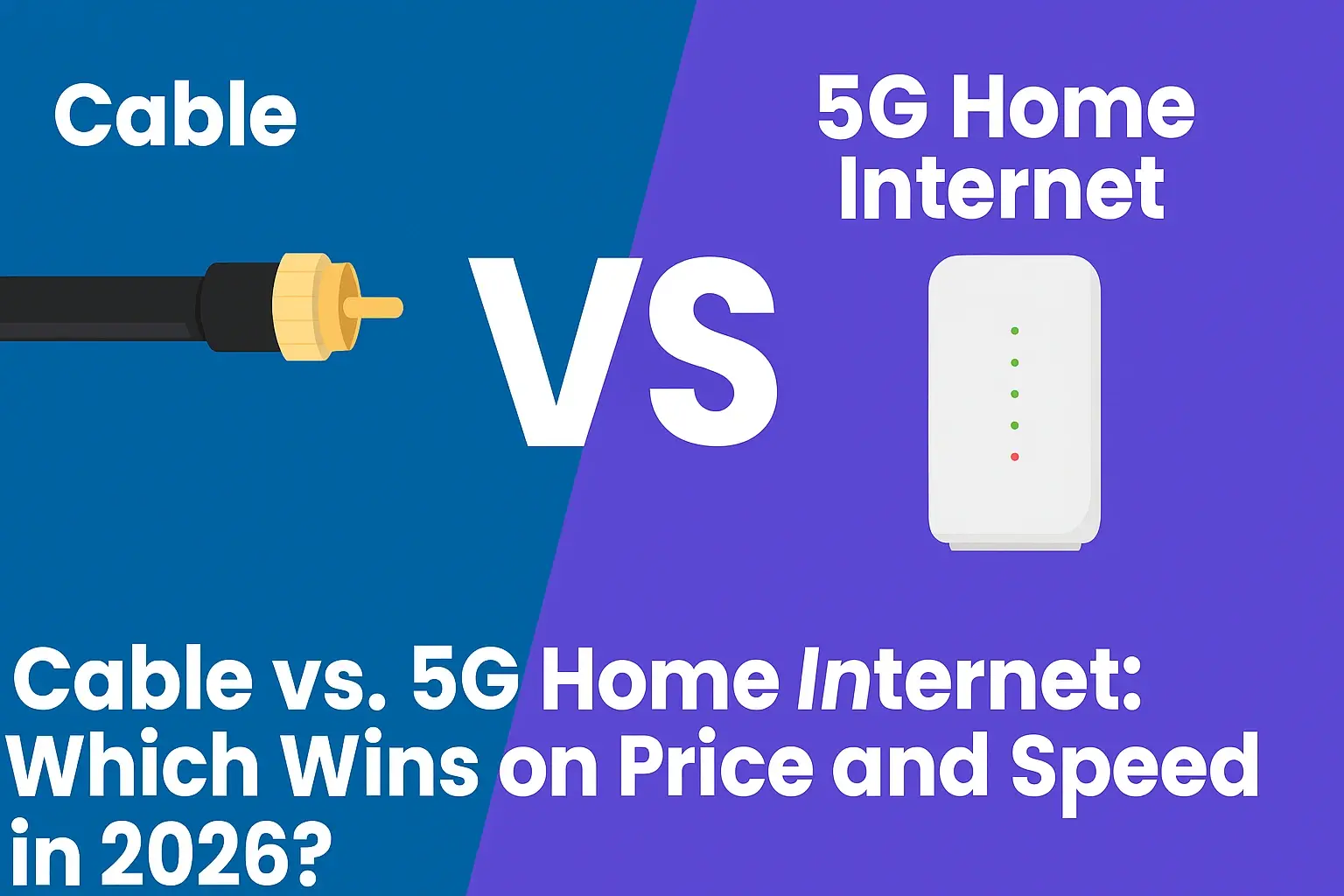 Cable vs. 5G Home Internet: Which Wins on Price and Speed in 2026?