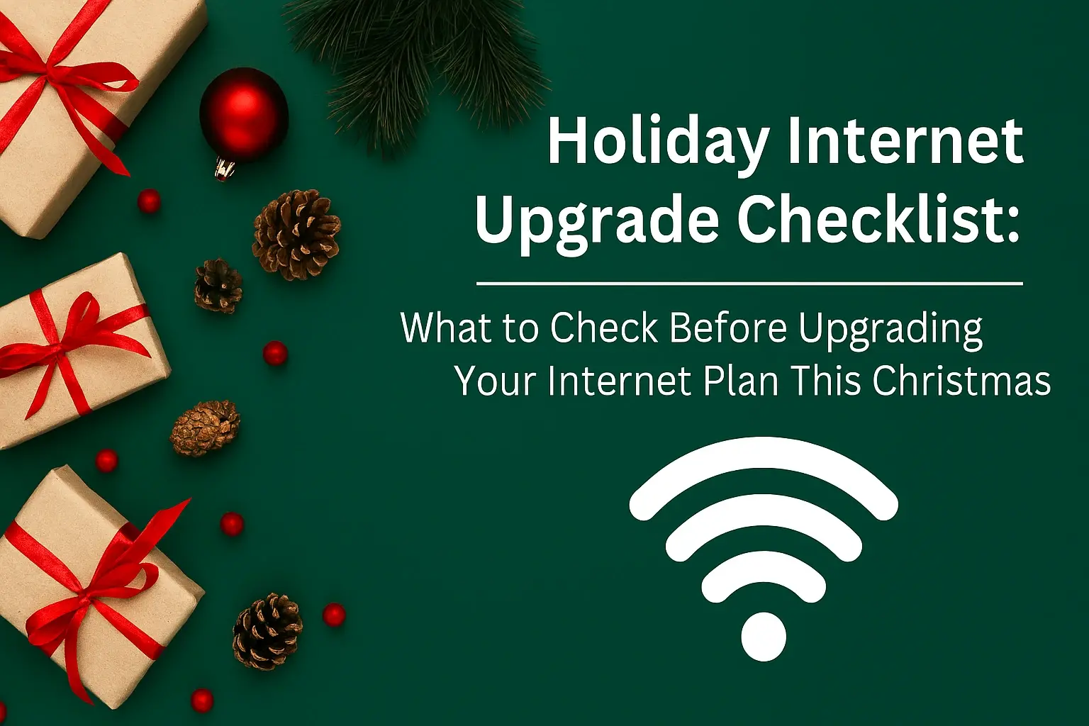 Holiday Internet Upgrade Checklist: What to Check Before Upgrading Your Internet Plan This Christmas