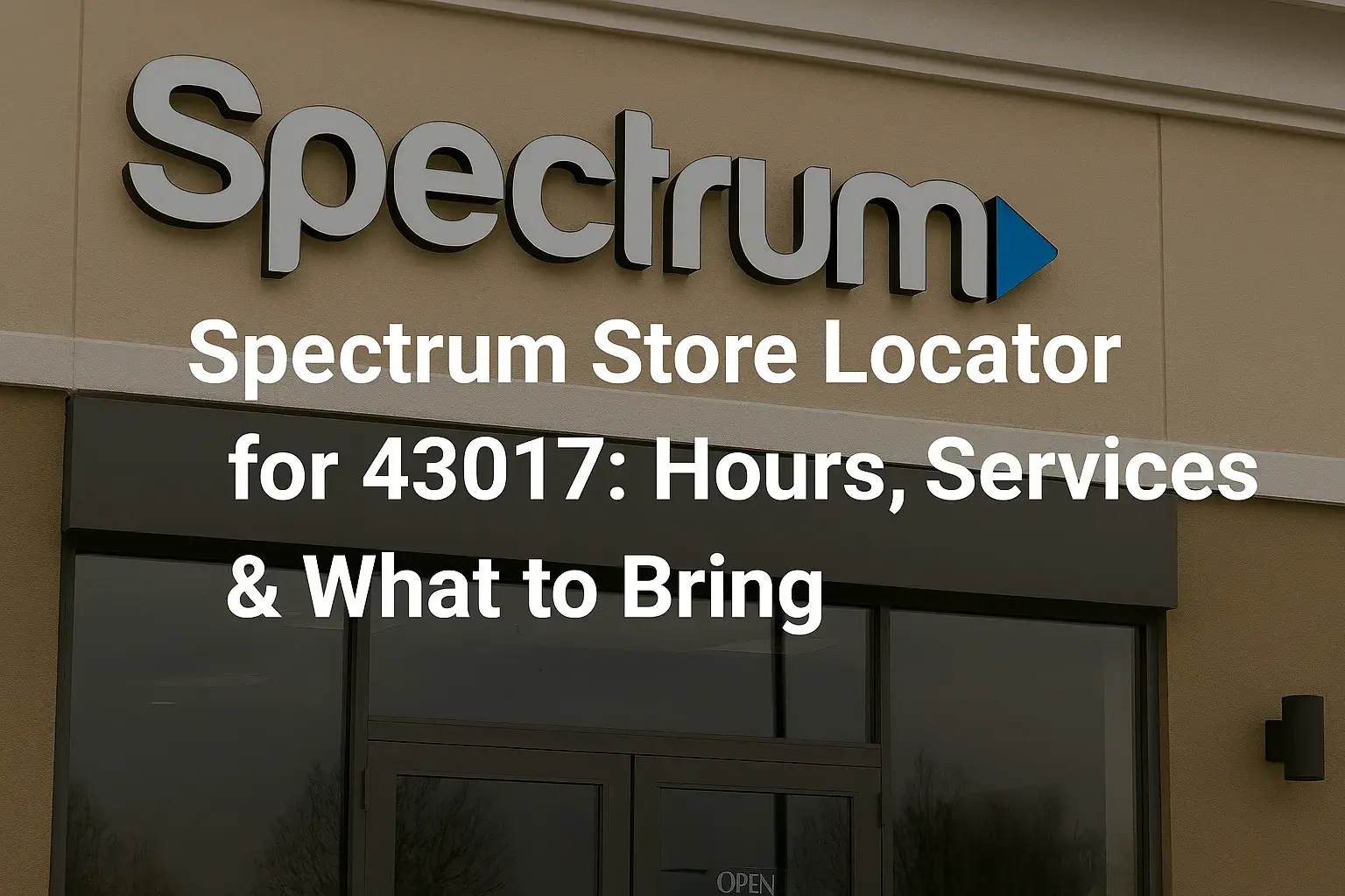 Spectrum Store Locator for 43017: Hours, Services & What to Bring